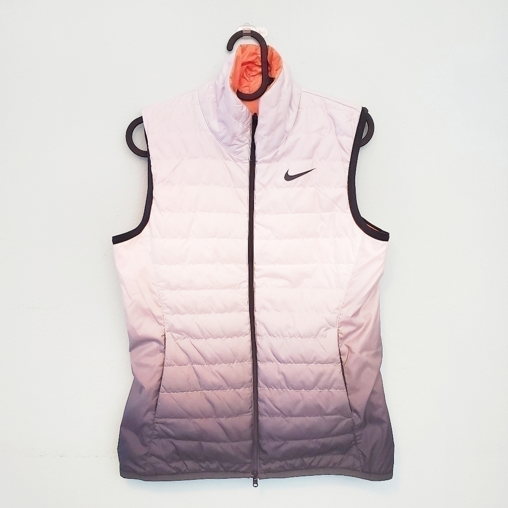 NIKE Performance Reversible Orange and Gray Vest Size S - Picture 2 of 15